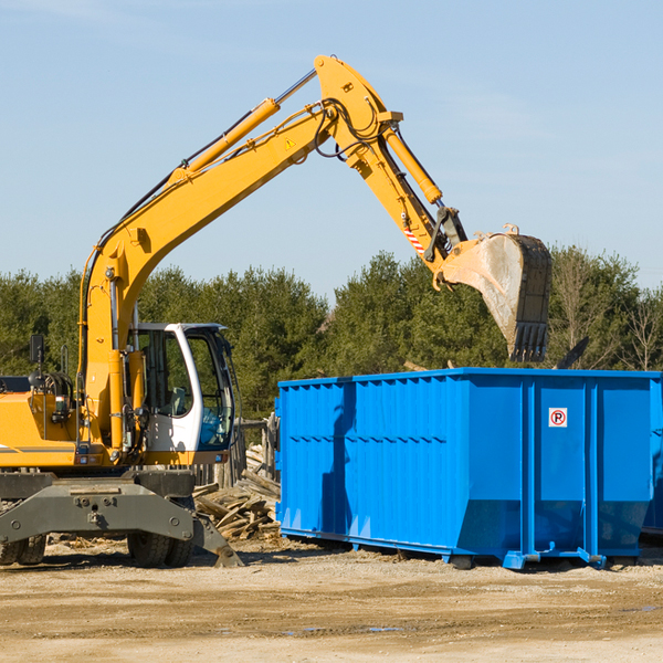 what are the rental fees for a residential dumpster in Pylesville MD